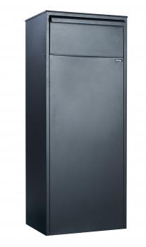 Preview: Allux 800 Paketbriefkasten in schwarz, Entnahme von hinten